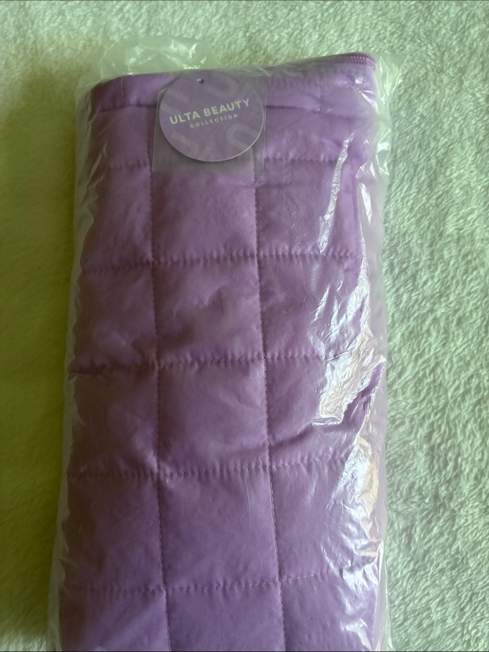 Ulta Beauty Lavender Quilted Cosmetic Pouch